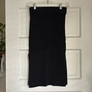 Ribbed sweater skirt